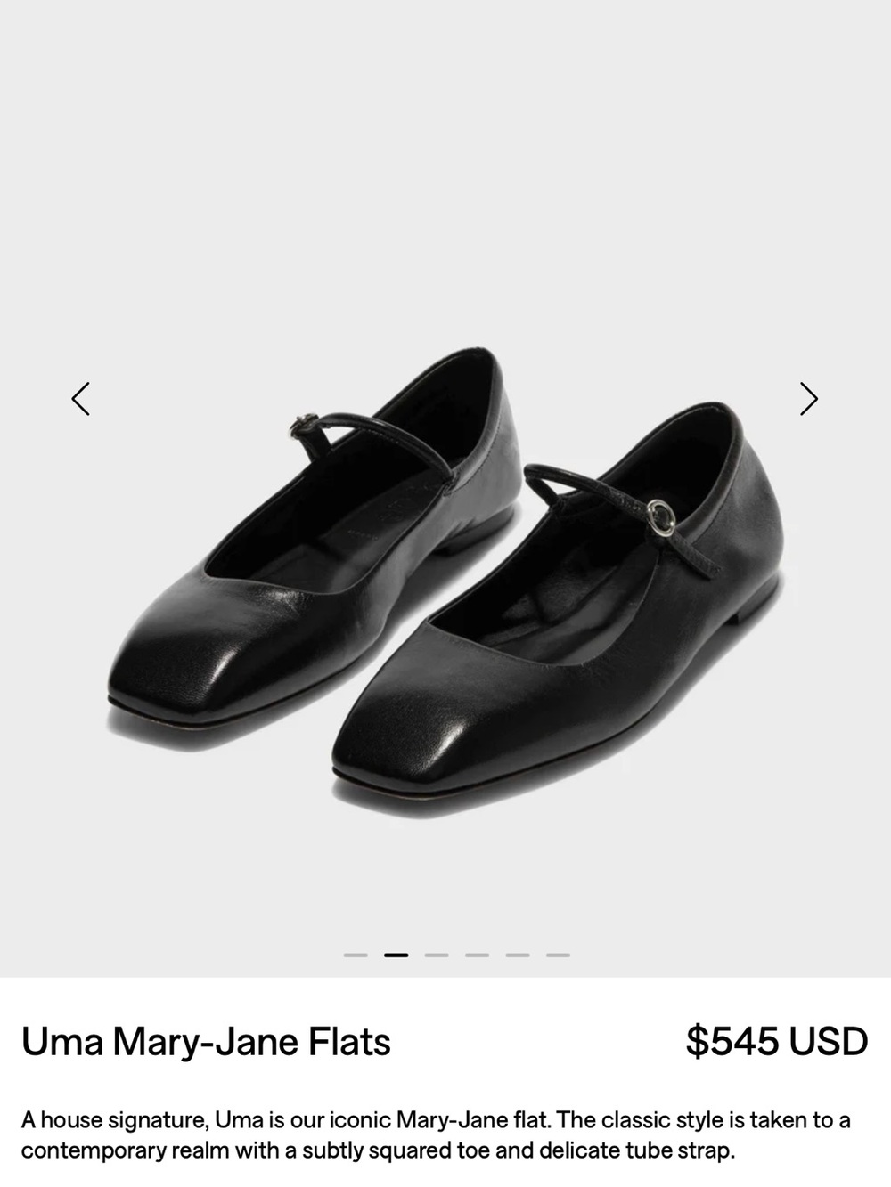 Uma Mary-Jane Flats - Black NWT